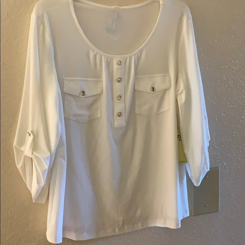 NEW!!! White Blouse, NEVER Used